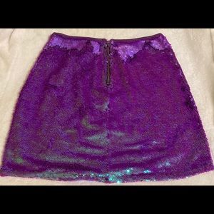 Sequin purple/teal skirt